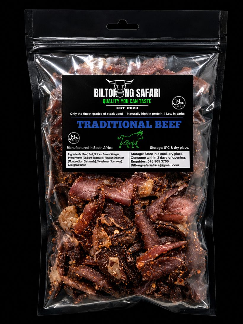 Biltong Safari traditional beef pack