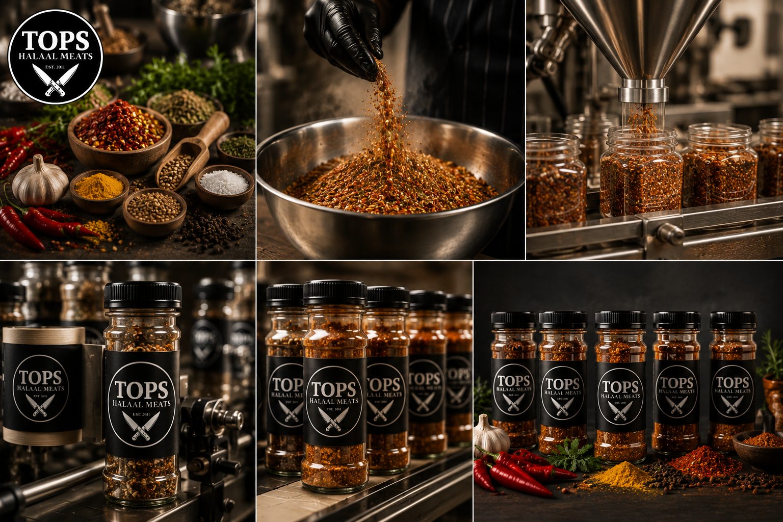 Spices and seasoning range at Tops Halaal Meat Market